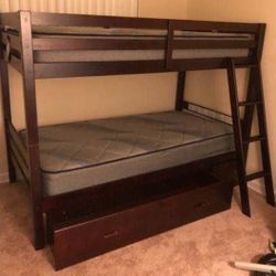 Wood Bunk Bed 