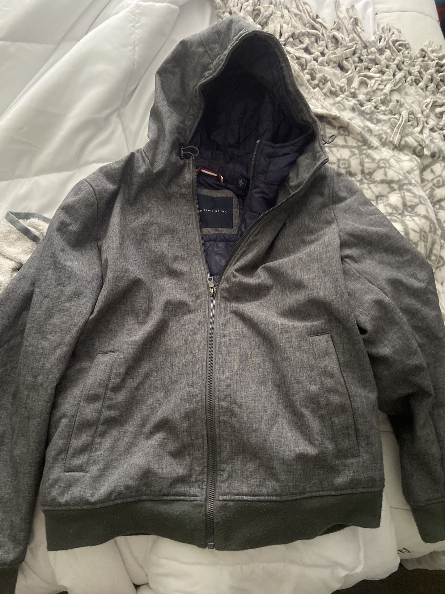 Thick Double Zipper Insulated Tommy Hilfiger Jacket