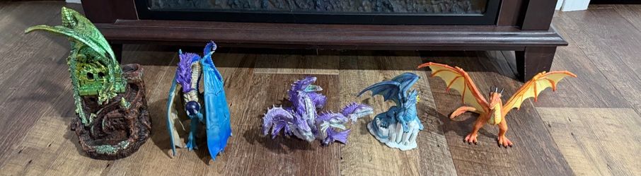Dragon Figurine Collection – Set of 5
