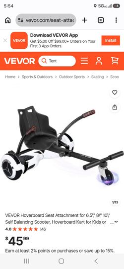 Hoverboard Seat Attachment