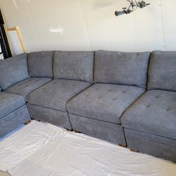 Tisdale 5-piece Modular Fabric Sectional Sofa