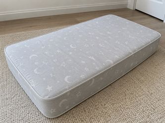 BRAND NEW Pottery Barn Kids Lullaby Crib & Toddler 2-Stage Mattress share