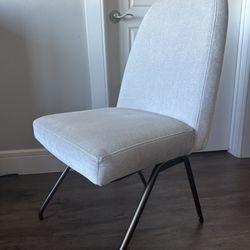Beige Velour Chair 