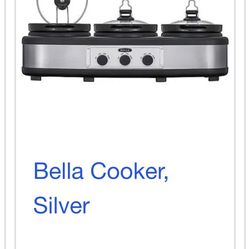 Bella 3 Pot Slow Cooker Crockpot for Sale in Phoenix, AZ - OfferUp