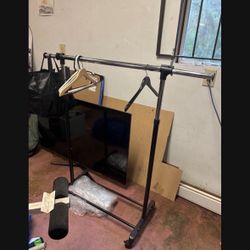 LOW PRICE MOVING- Wayfair $120 + Tax Retail Portable Sturdy Adjustable Clothing Rack