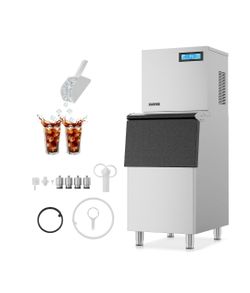 Garvee Commercial Ice Maker Machine, 400lbs/24H Split-Type Ice Machine 250LBS Ice Bin Storage, NEW