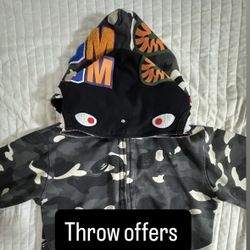Double Hoodies Glow In The Dark Bape Jacket 