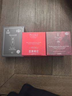 Predire Paris Red Wine mask, naeck cream, and led neck device