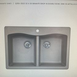 New Swan Granite Kitchen Sink QZED-3322 22x33