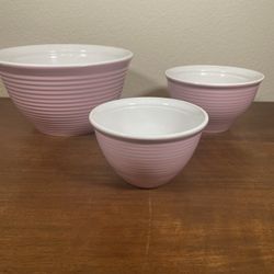 Pink Century Nesting Bowls 