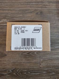 Schlage Residential B60 Deadbolt (Split Finish)