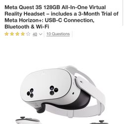 Meta Quest 3s Virtual Headset 
