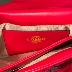 Coach New York Red Leather Handbag