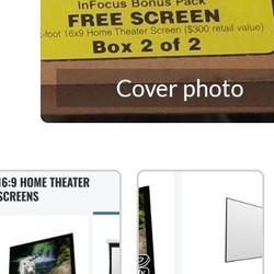 In Focos 17;9 Home Theater Projector Screen 