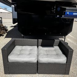 Patio couch or 2 chairs pair