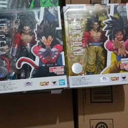 SSJ4 Goku and Vegeta Set SH Figuarts  - Dragonball GT SHF Bandai 