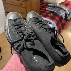 Converse lBlack Low Top Size 11 Shoes