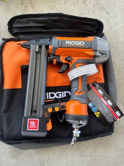 Rigid 18 Brad Nailer Pneumatic finish stapler (new)