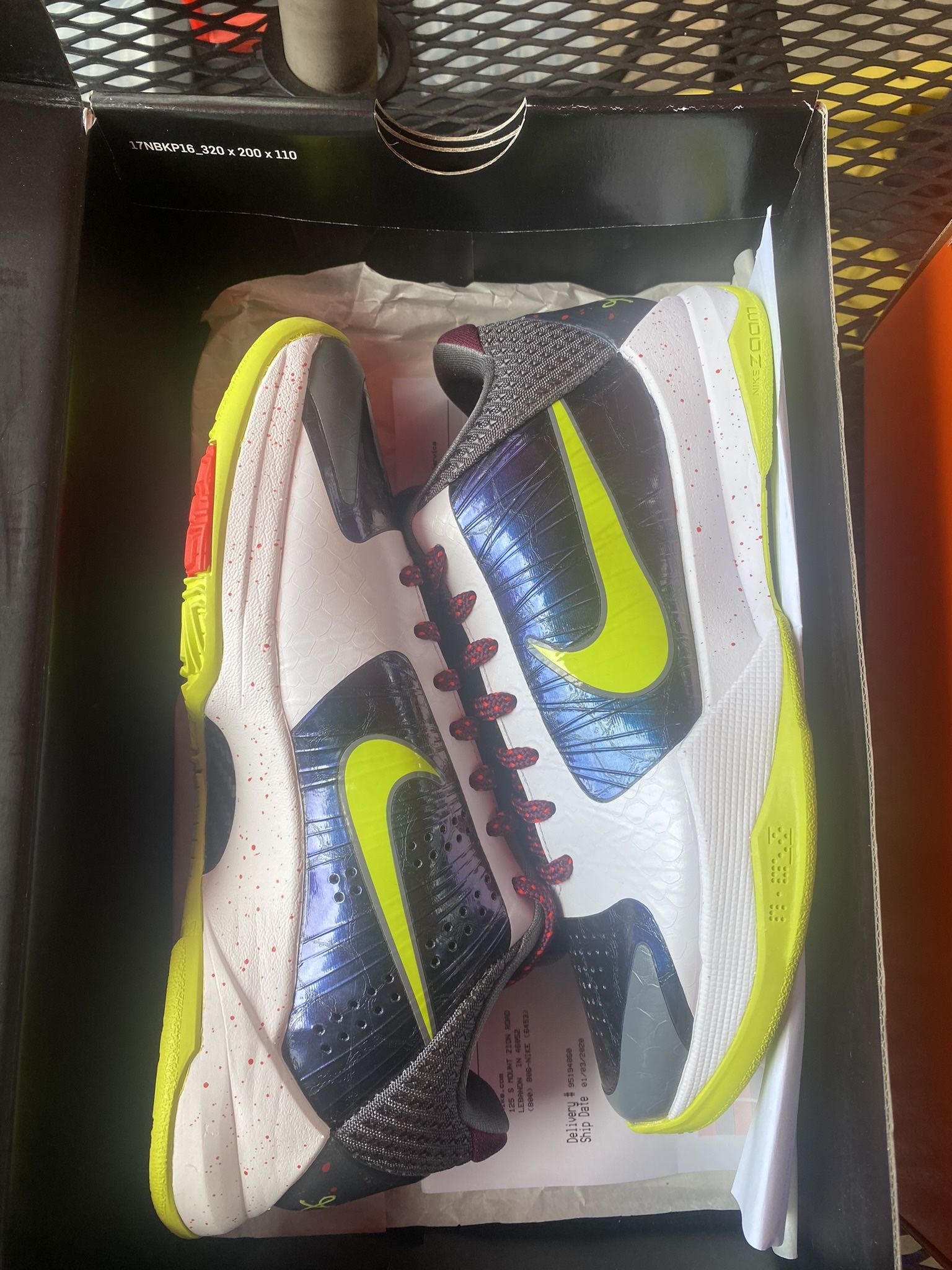 kobe 5 chaos size 5  bnew authentic 