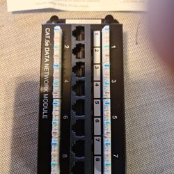 HUBBELL NETSELECT 8 PORT DATA MODULE- NSODMB - CAT 5e. $25. FIRM PRICE 