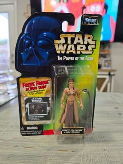 1997 Star Wars Power of the Force PRINCESS LEIA ORGANA as Jabba's Prisoner NEW!!