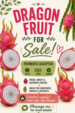 Dragon Fruit Plant Sale!