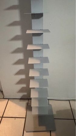 Steel frame 10-Tier Ladder Bookcase from wayfair