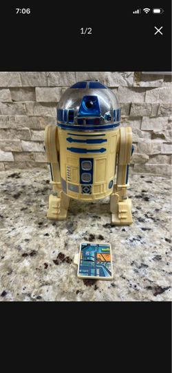 Vintage Star Wars 12” R2-D2 Complete w/ One D.S. Plans 1978 Kenner 8 Inch RARE