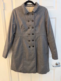 Lardini Gabriele Pasini Reversible Wool Down 3/4 Coat Gray IT 44 US XS Men’s