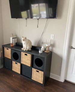 Kallax shelf on sale tv stand