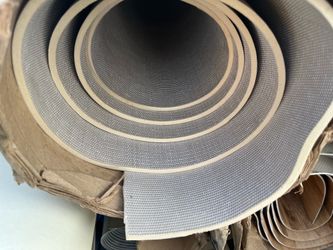 Foam backed woven vinyl flooring for RV, yoga, gym mat, kid’s playroom, patio rug