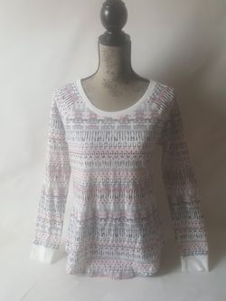 Sonoma women's long sleeve graphic top size M