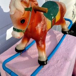 Vintage 60s Blazon Toddler Rocking Horse 