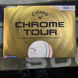1 Dozen Brand New Callaway Chrome Tour Golf Balls 