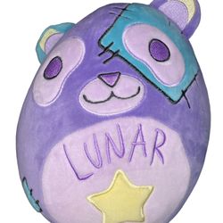 ItsFunneh The Krew Purple Lunar Plushie Squishable Plush 10" Bear Unicorn Horn