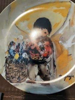 The gentle white dove collector plate