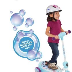 Electric Frozen Bubble Blowing Scooter ''