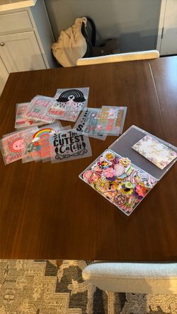 Iron on tags and stickers