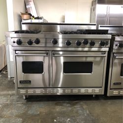 Viking 48” Wide All Gas Range Stove Stainless Steel 