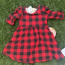 Buffalo Print Dress With Tags 2t