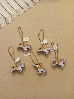Five New Disneyland Carousel Horse Keychains