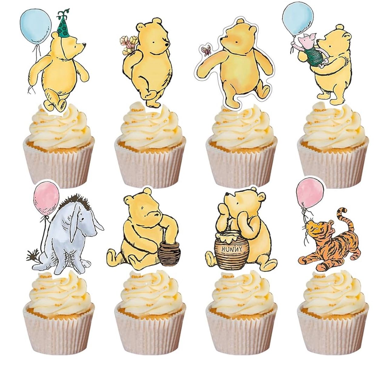 48pcs Weenie Cupcake Toppers 