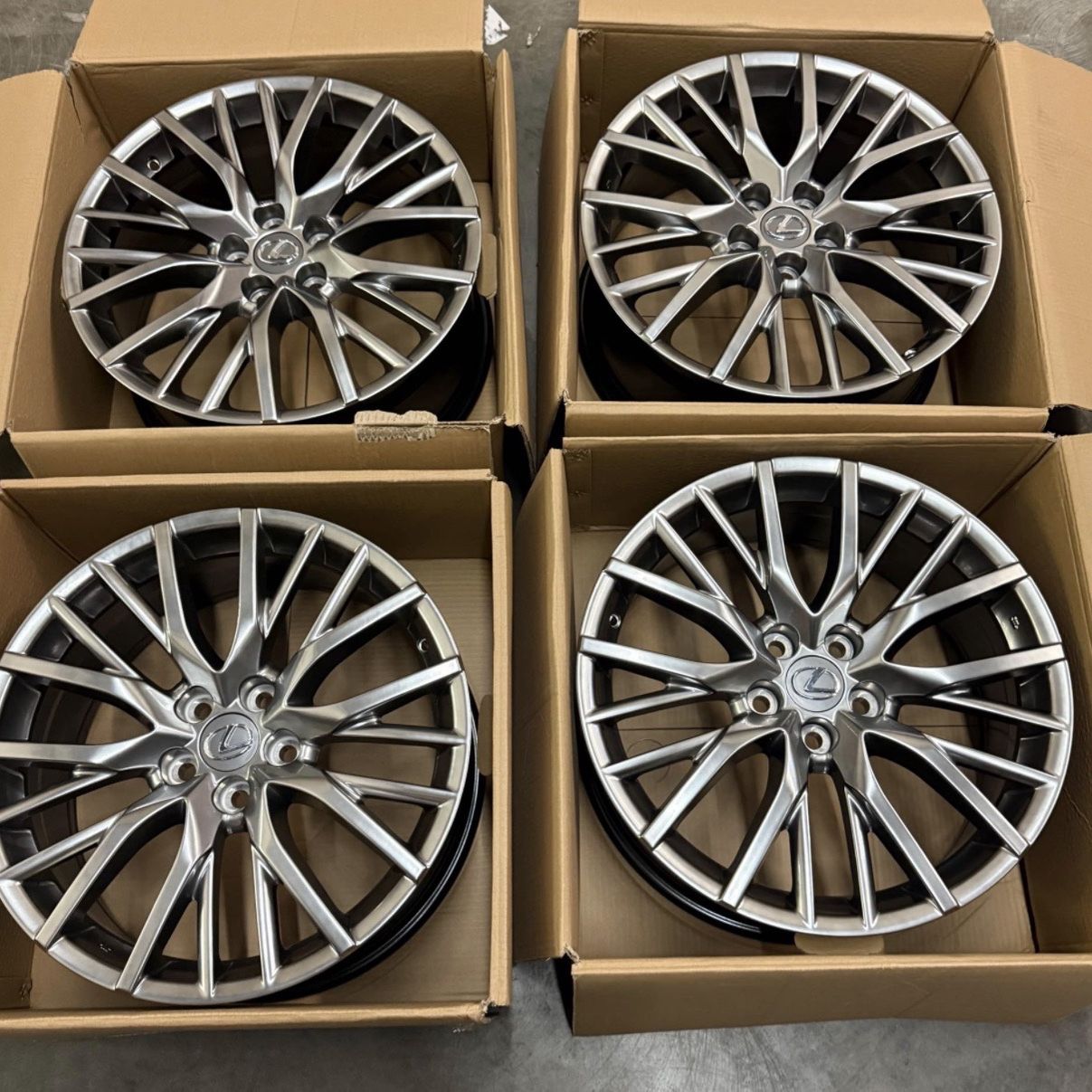 New 19 Inch Lexus RX Style Rims Wheels 19x8 +35 (5x114.3) CB: 60.1 ...