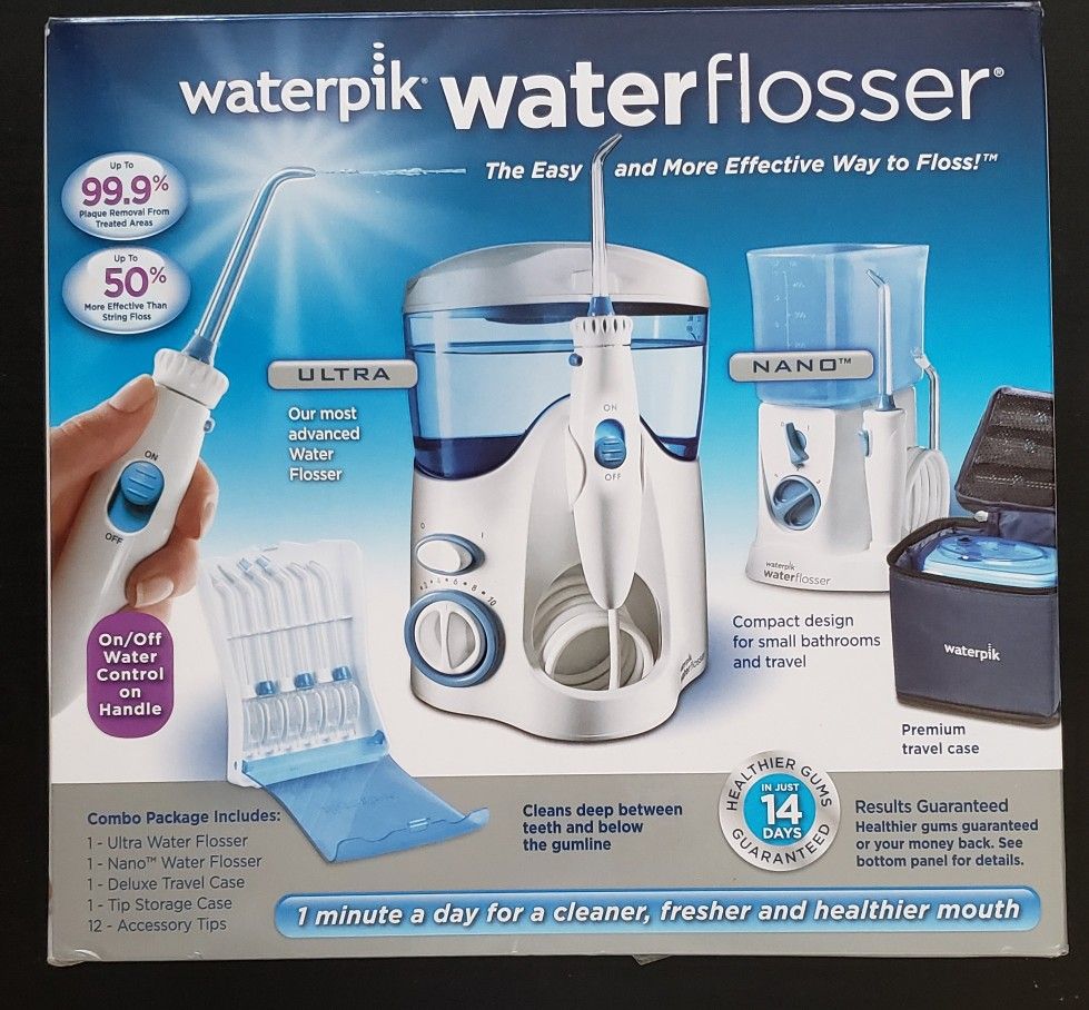 Waterpik Waterflosser COMBO Ultra WP-150 & Nano WP-310W, Dental, New
