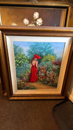 Woman painting