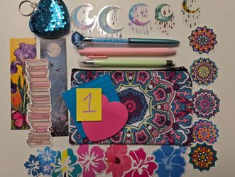 Pen Pouch Bundles with Pens and Stickers