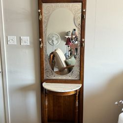 Mirror Hat Rack And stand