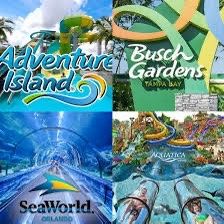 SeaWorld, Aquatica, Busch Gardens Or Adventure Island Tickets+ Parking