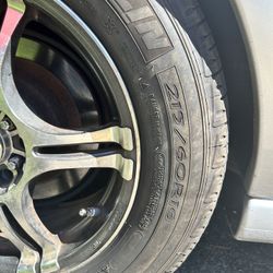 215/60/16 Michelin Tires On Konig 5x114.3/&100 Rims