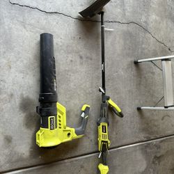 Battery Leaf Blower And Edge Trimmer 